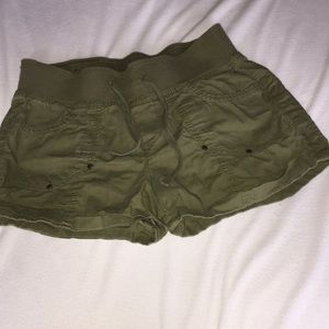 Green Cargo Type Shorts
